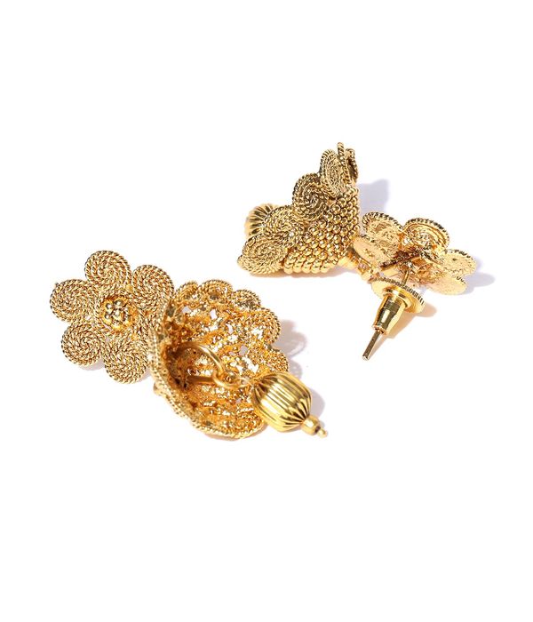 YouBella Gold-Toned Textured Jewellery Set